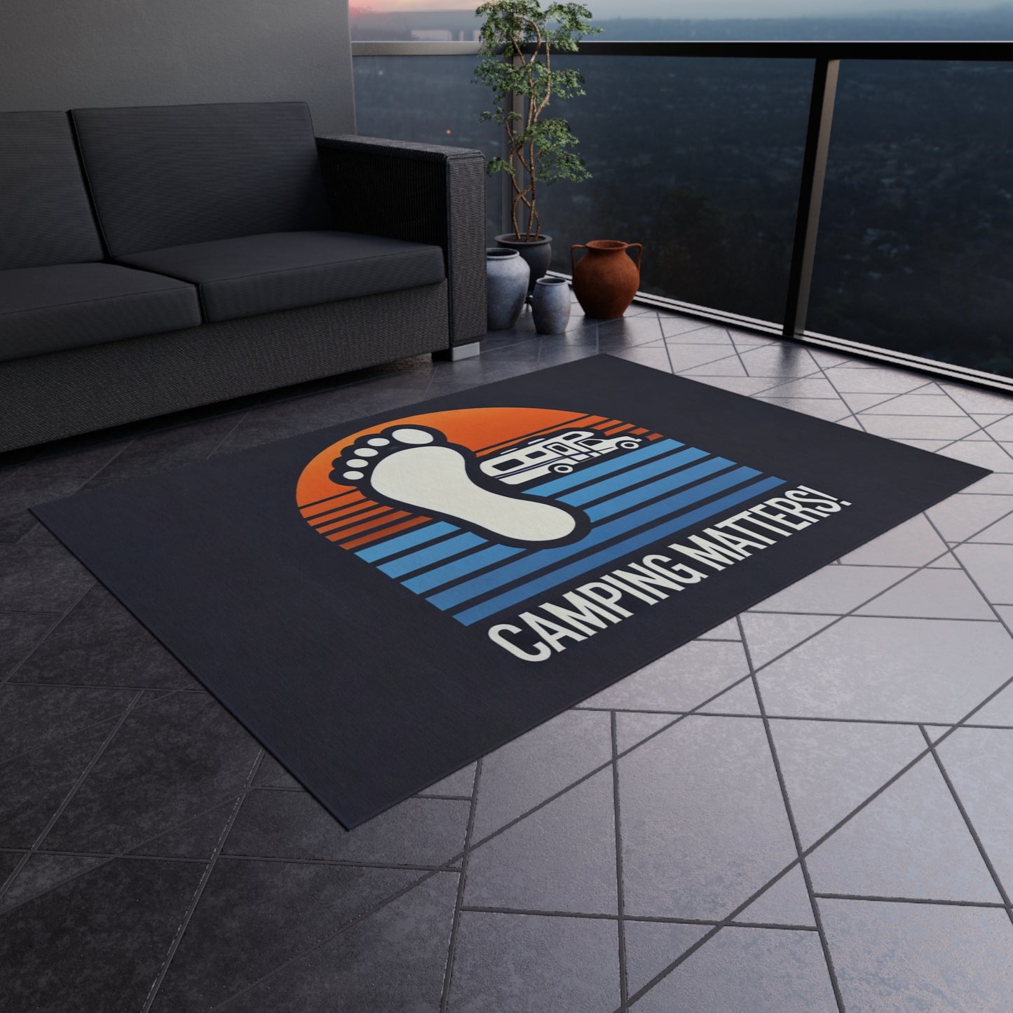 Camping Matters! Outdoor Rug - Perfect for Adventures and Gatherings