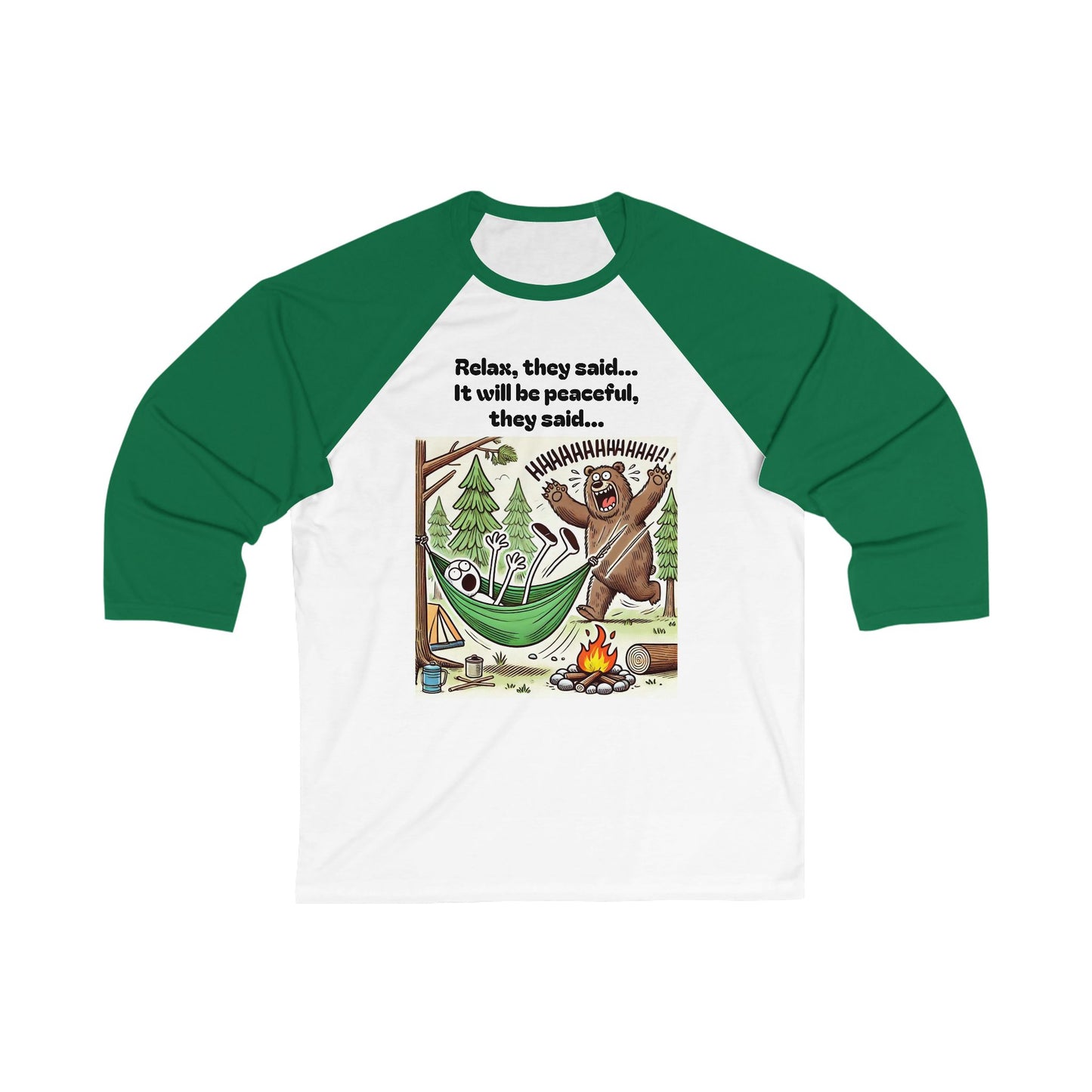 Baseball Tee Camping Fail Design