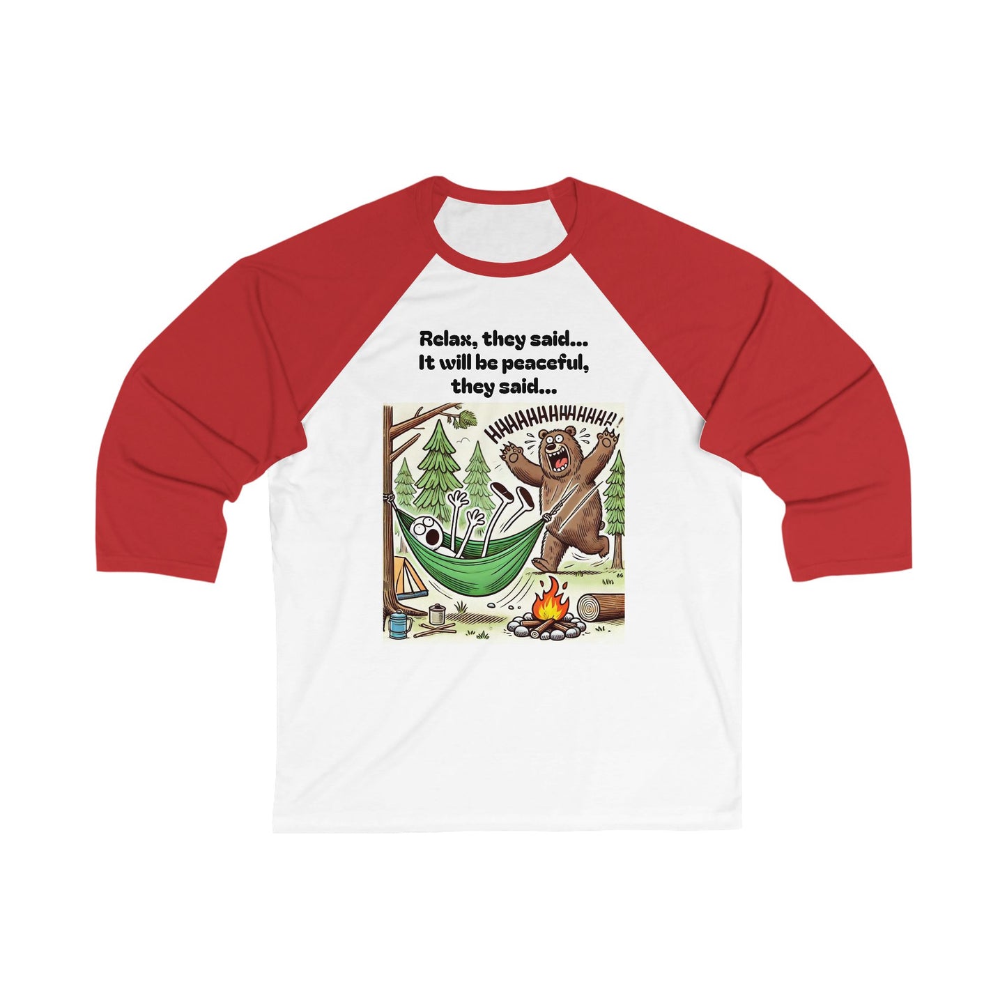 Baseball Tee Camping Fail Design