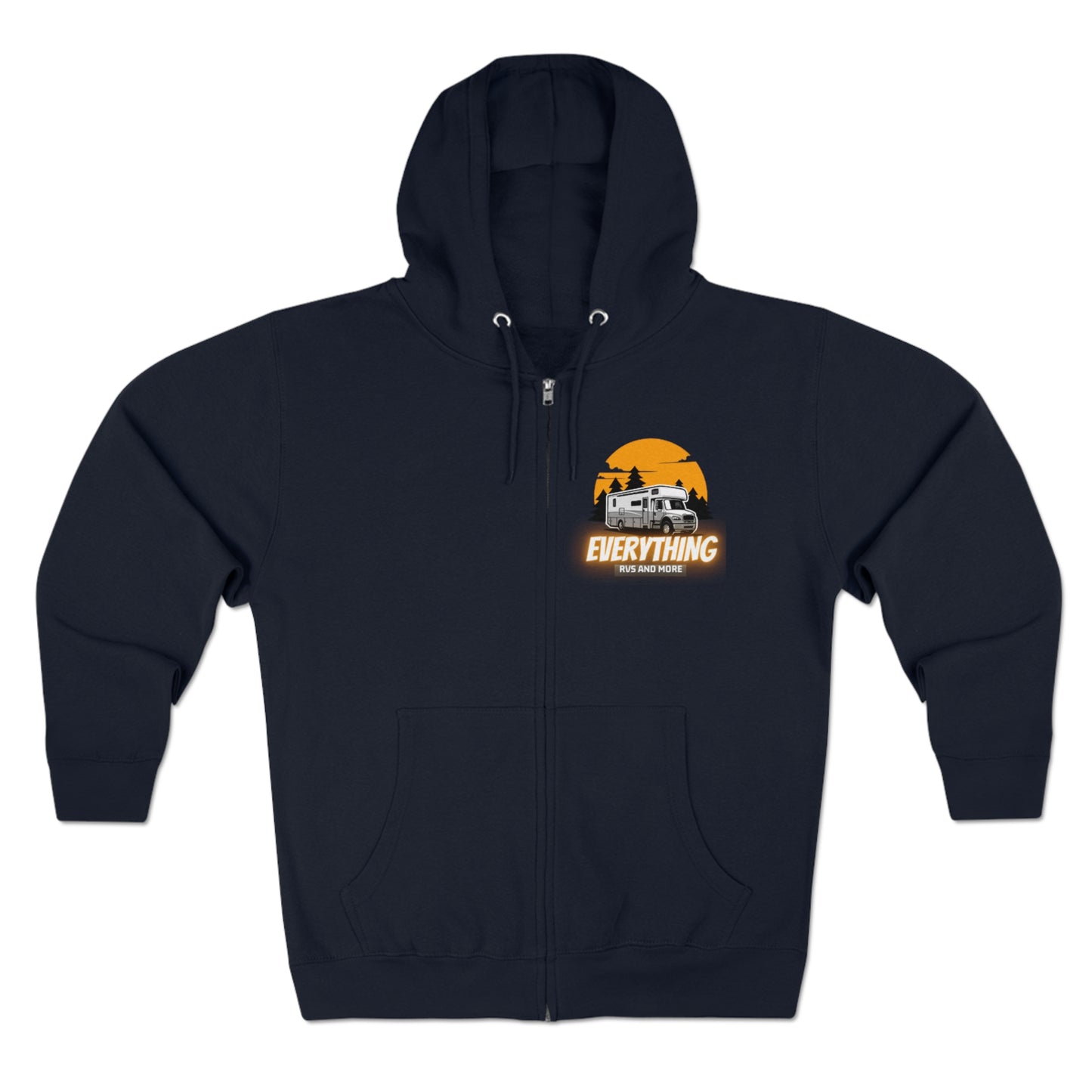 Unisex Zip Hoodie, Soft & Comfortable
