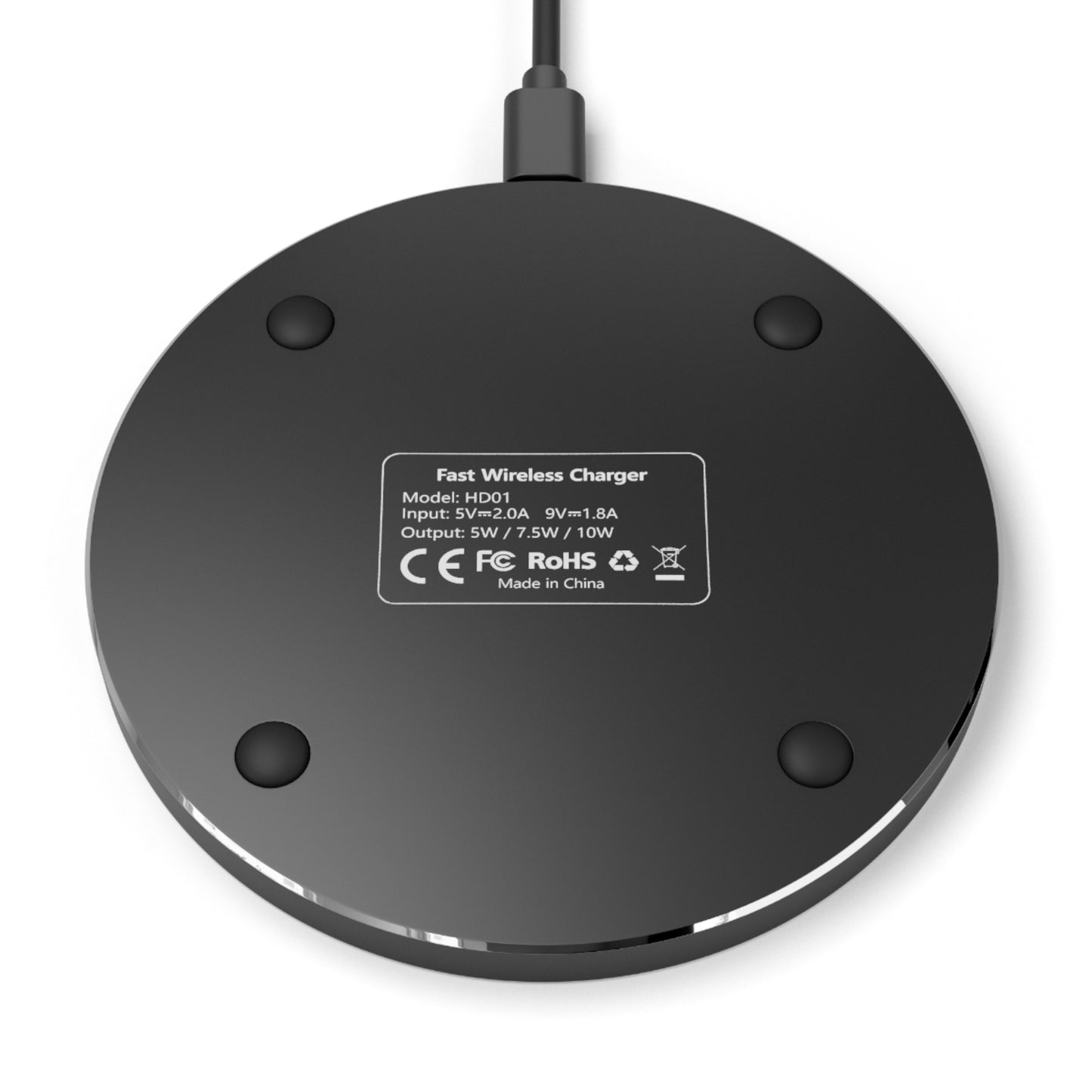 Personalized 10W Wireless Phone Charger for iPhone & Android