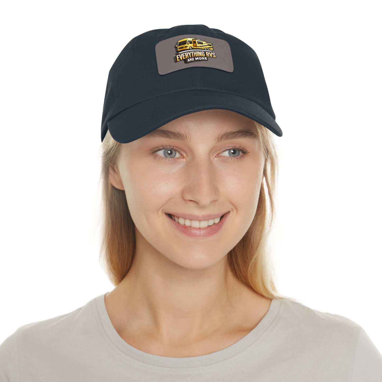 Vintage RV Dad Hat with Leather Patch - Perfect Gift for Campers and Outdoorsy Dads