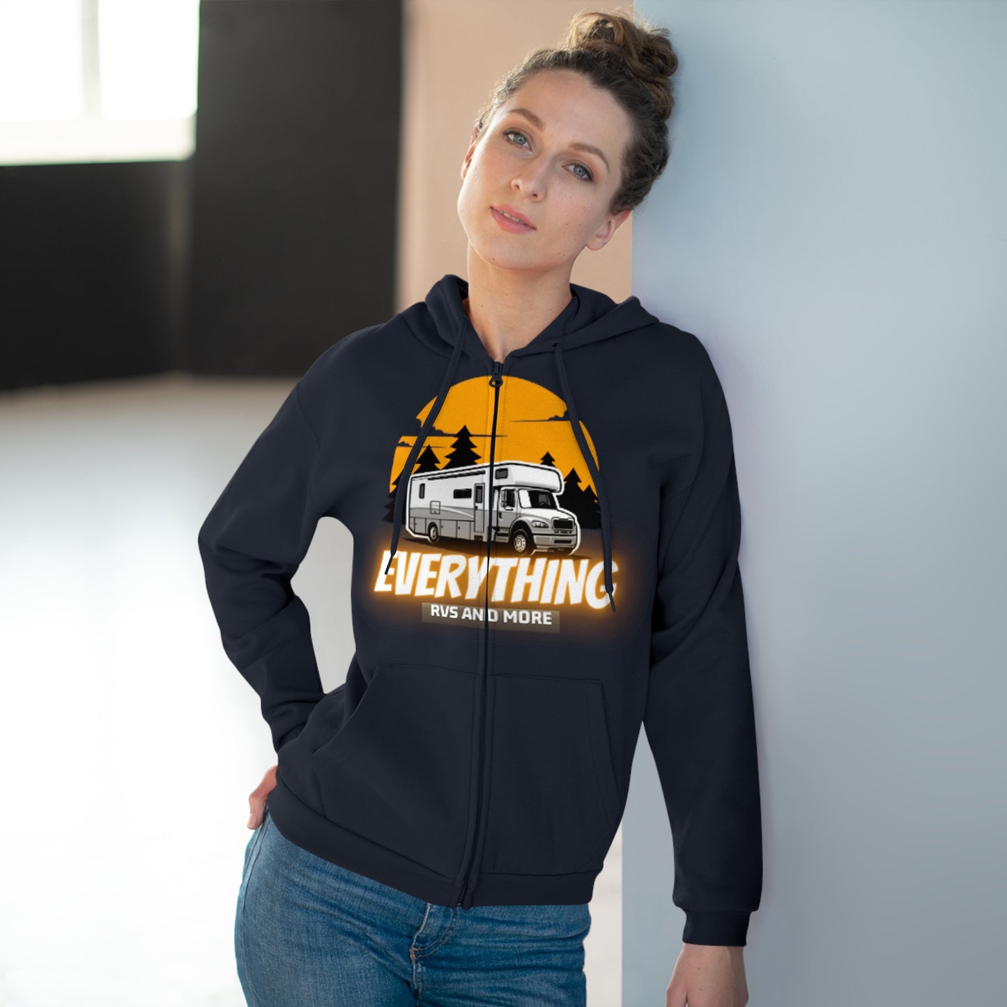 Unisex Hooded Zip Sweatshirt