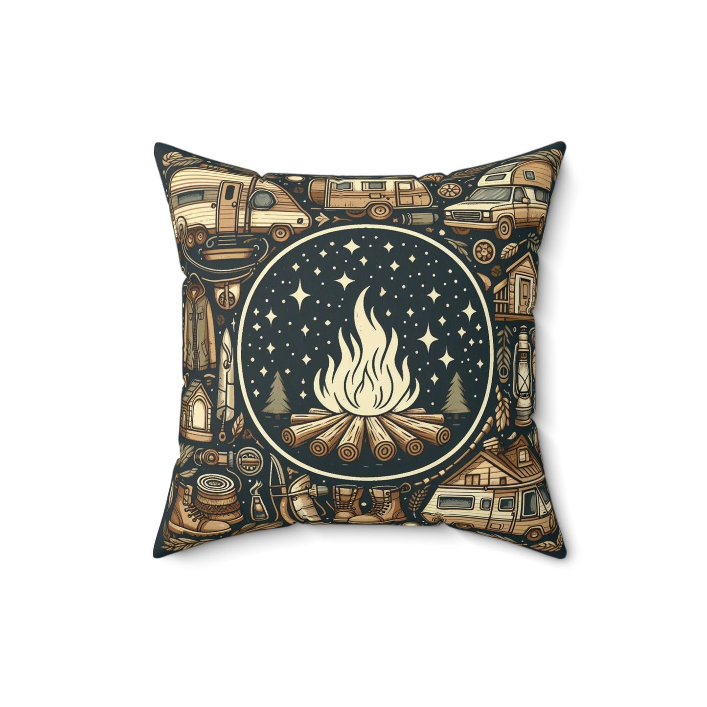 Spun Polyester Square Pillow