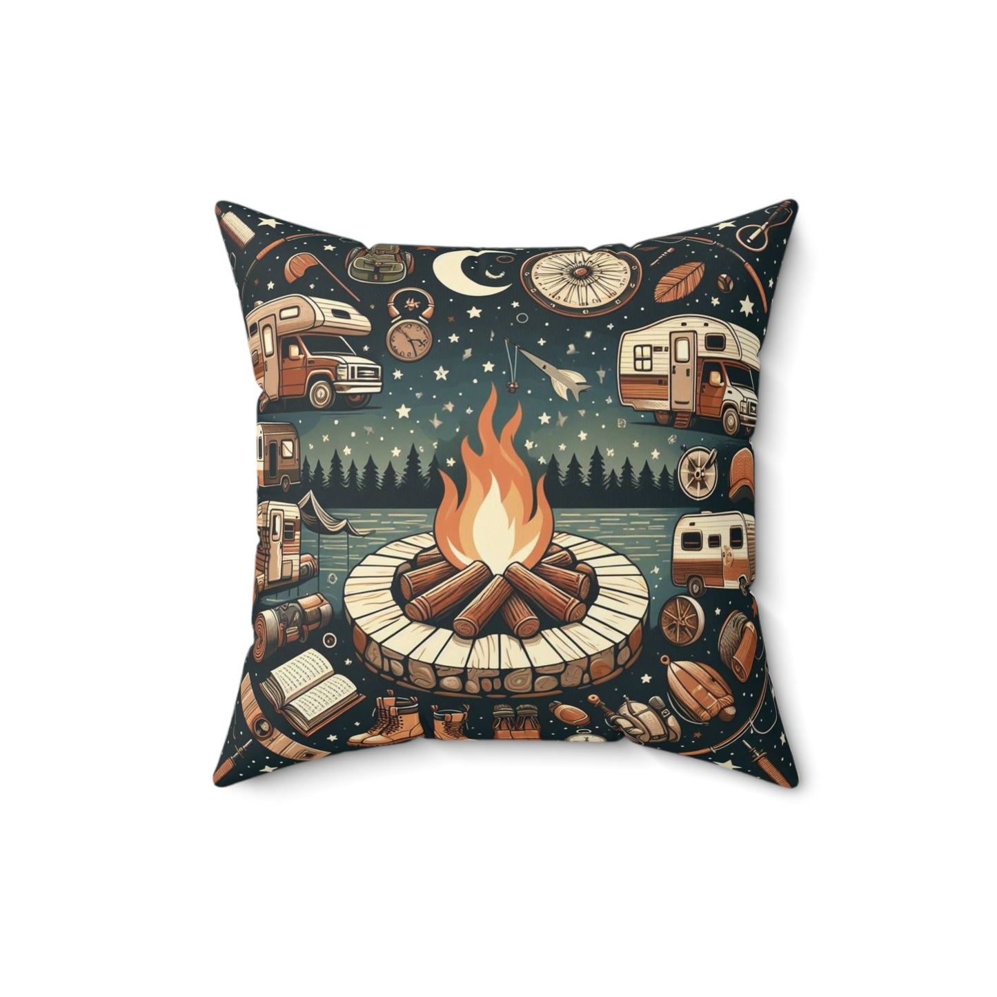 Spun Polyester Square Pillow