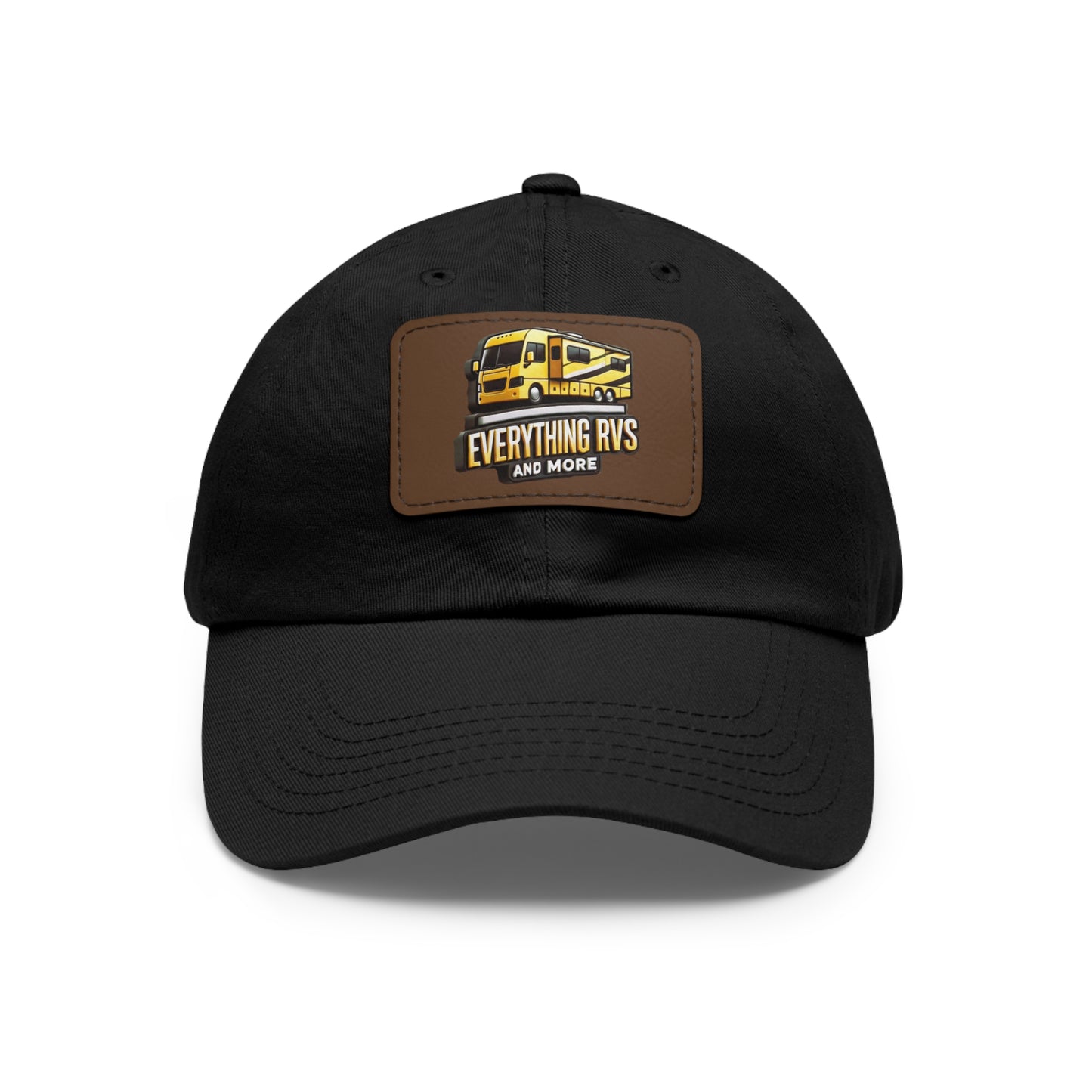 Vintage RV Dad Hat with Leather Patch - Perfect Gift for Campers and Outdoorsy Dads
