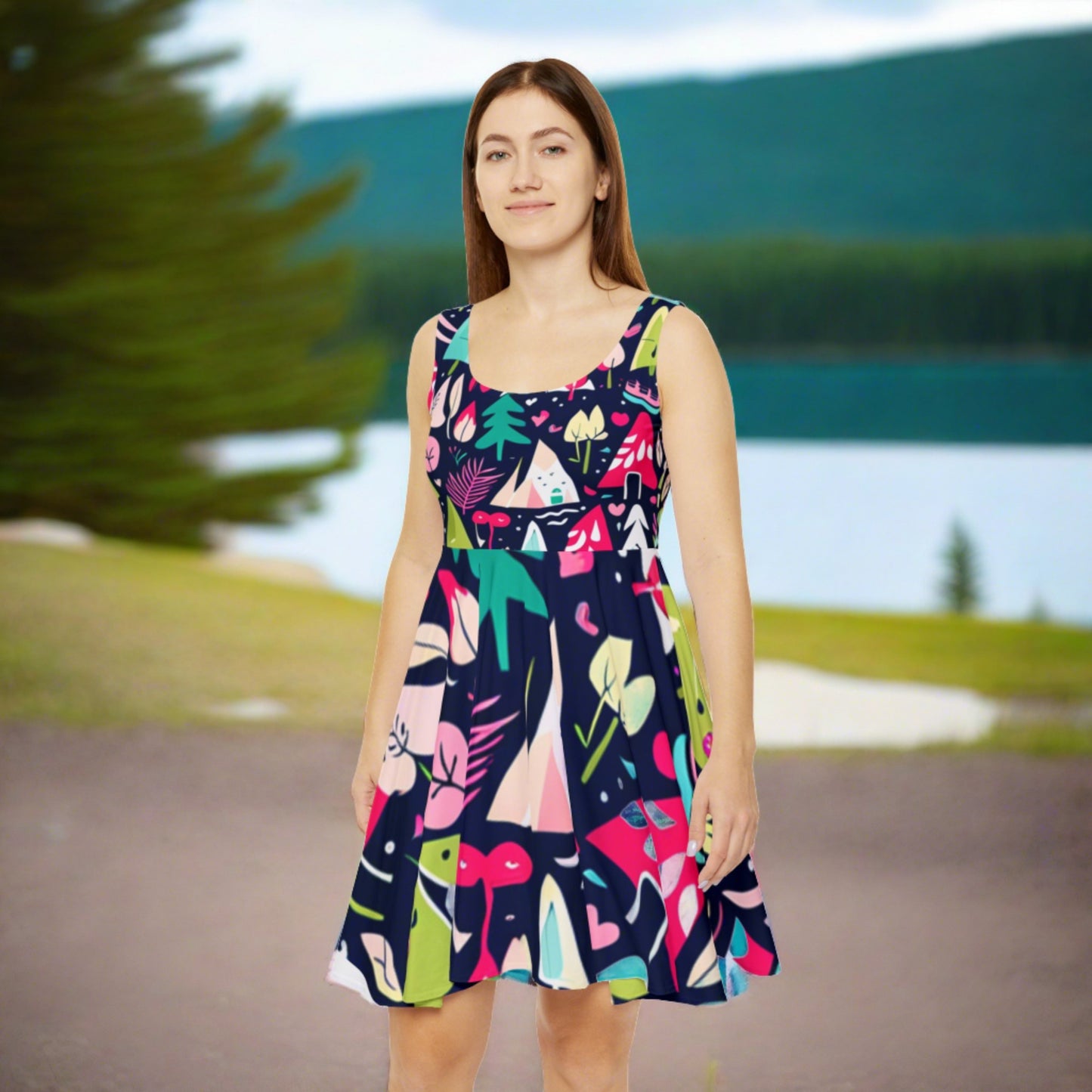 Women's Skater Dress – Comfy, Stretchy, and Stylish for Any Occasion
