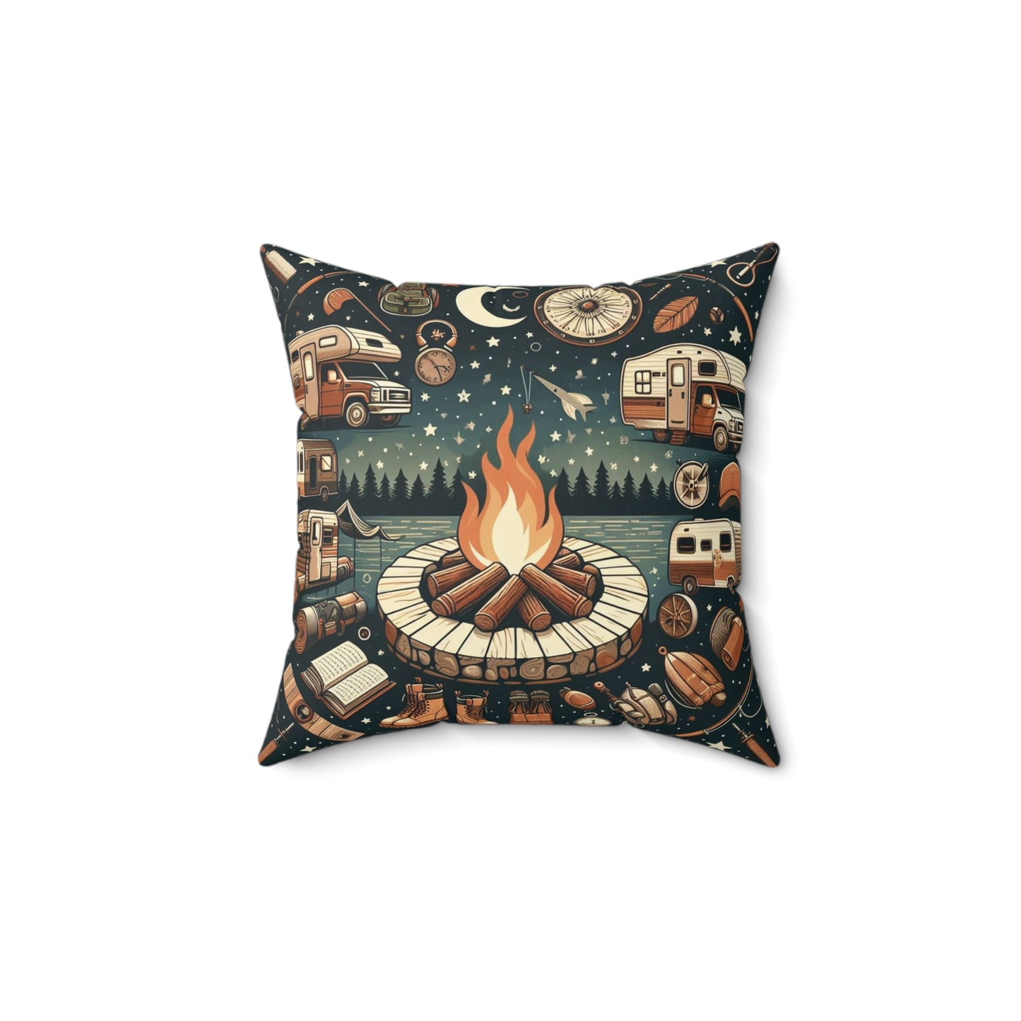 Spun Polyester Square Pillow