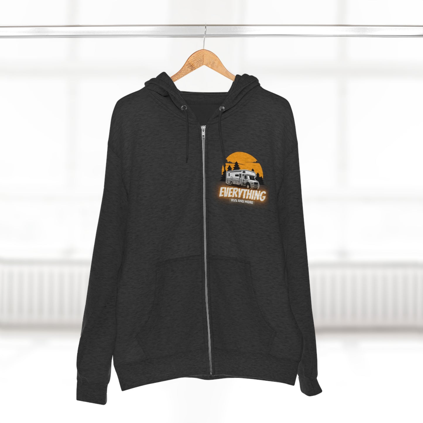 Unisex Zip Hoodie, Soft & Comfortable
