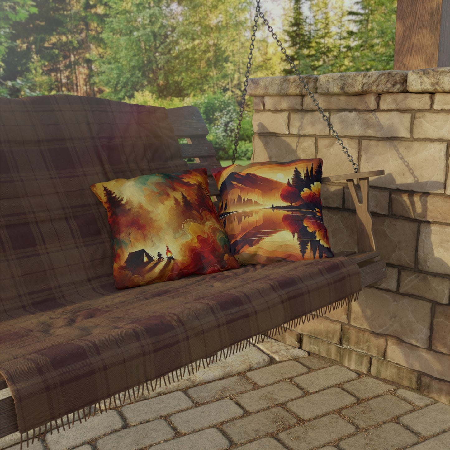 Cozy Outdoor Pillows – Nature-Inspired Decor for Camping and Gatherings