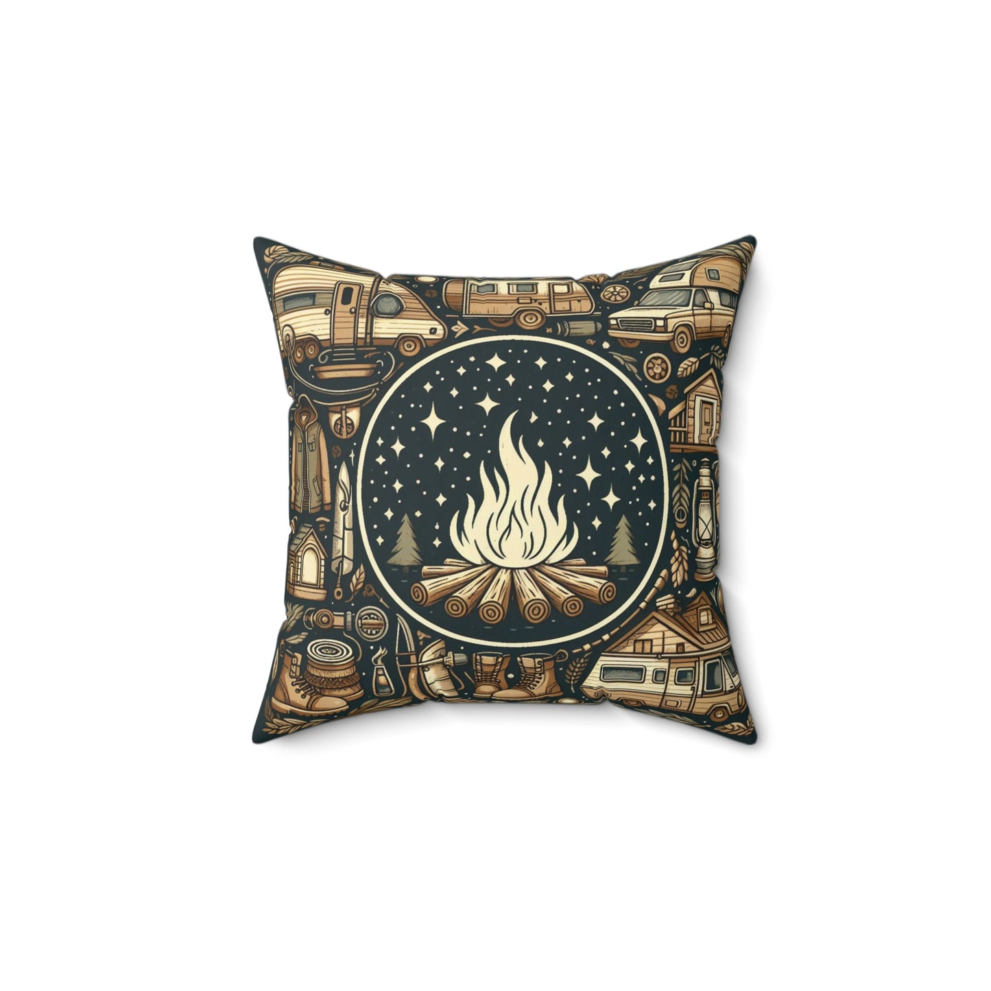 Spun Polyester Square Pillow