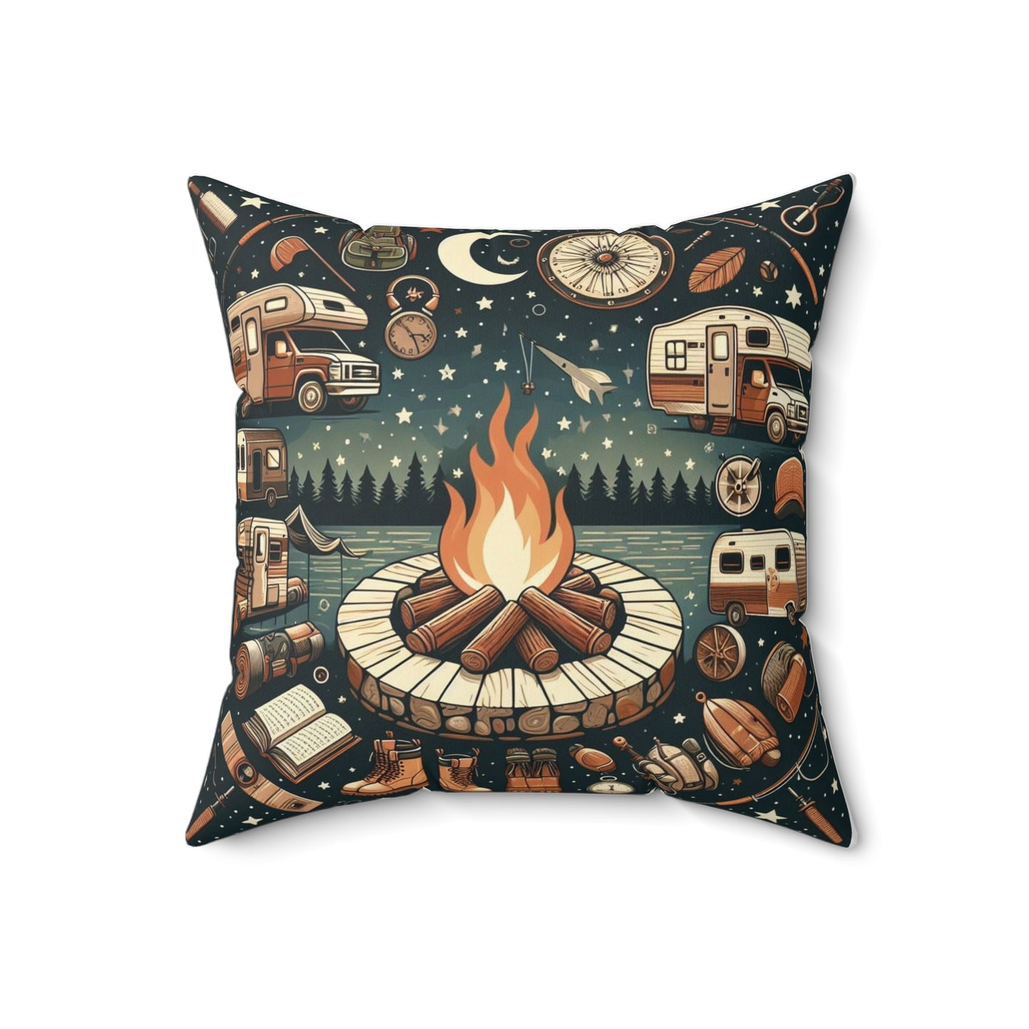 Spun Polyester Square Pillow