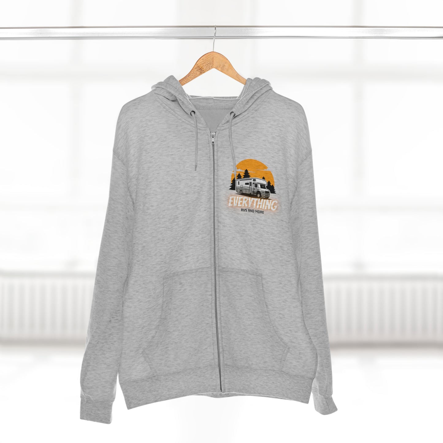 Unisex Zip Hoodie, Soft & Comfortable
