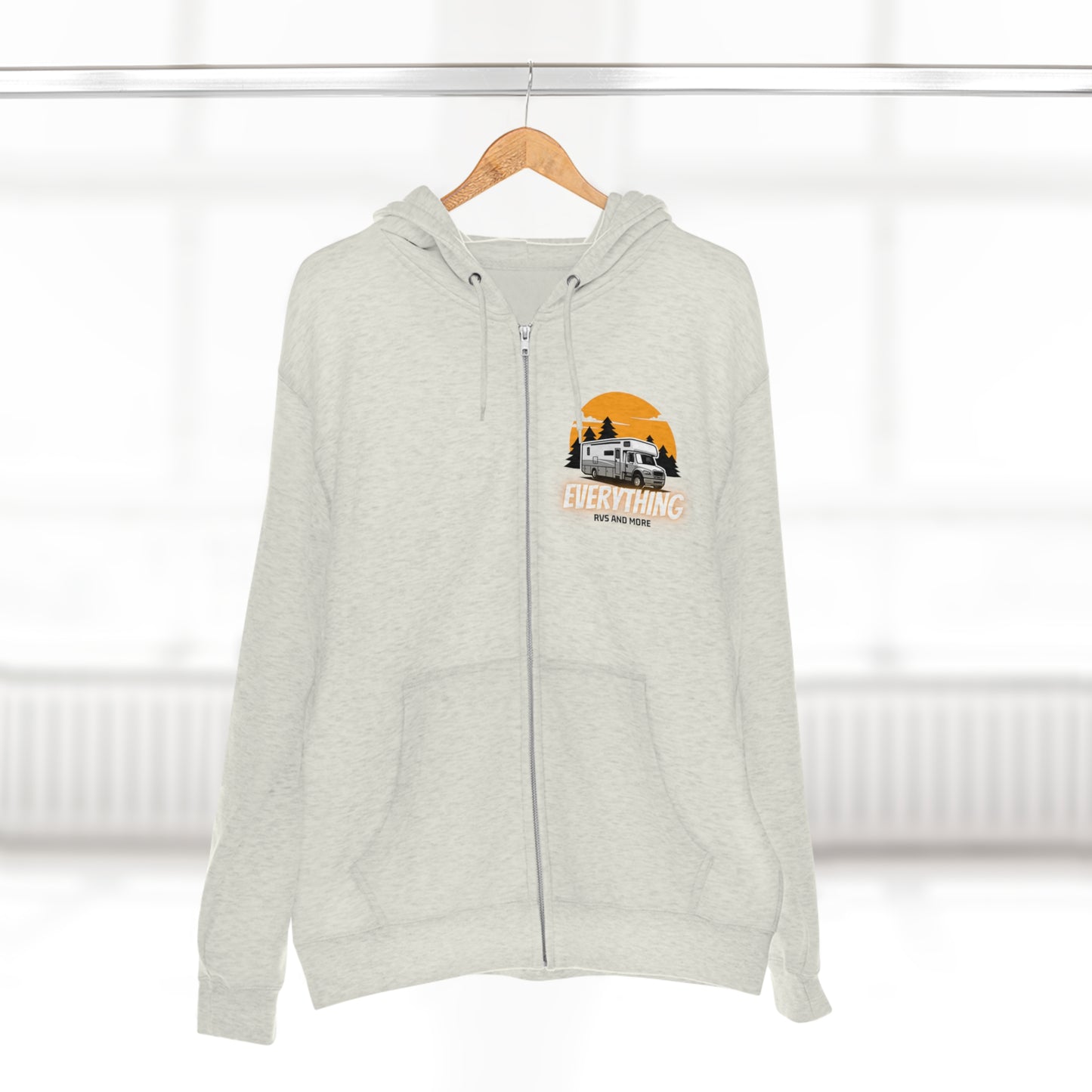 Unisex Zip Hoodie, Soft & Comfortable