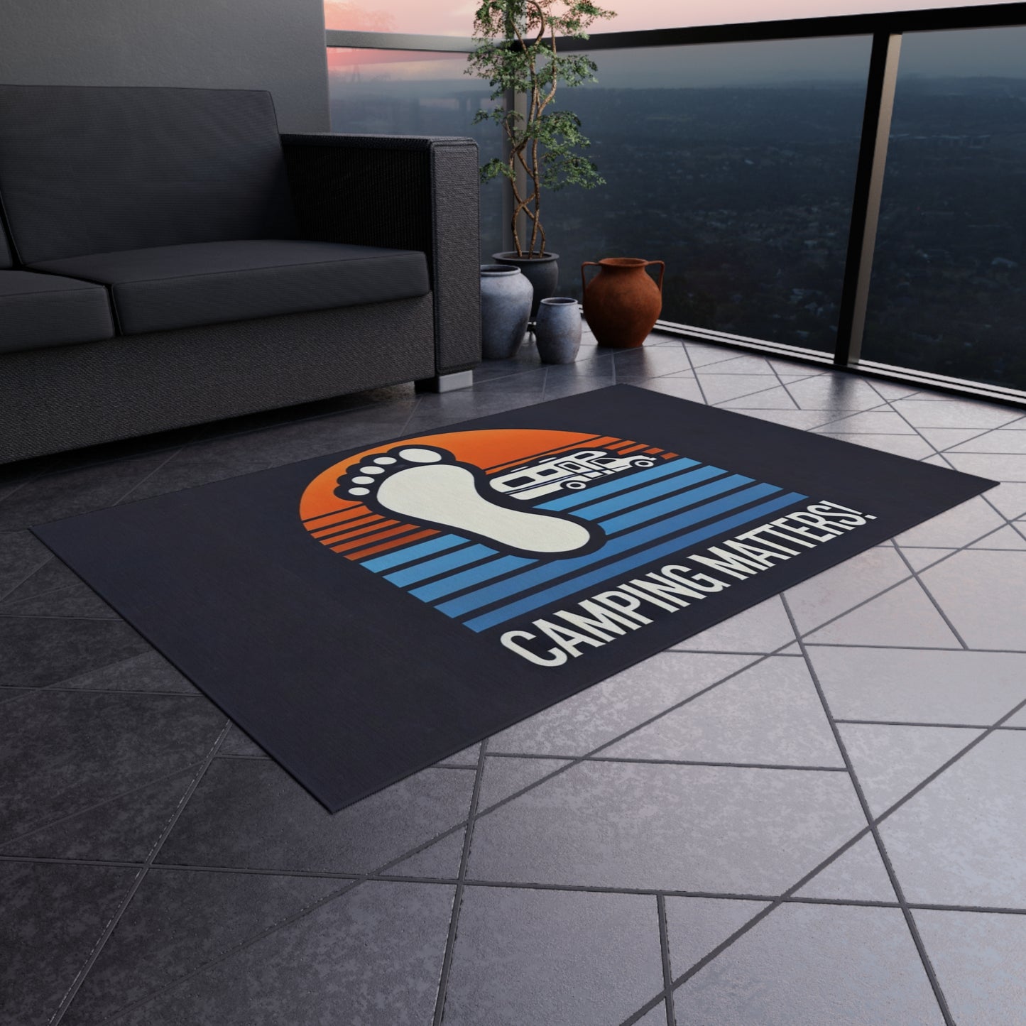 Camping Matters! Outdoor Rug - Perfect for Adventures and Gatherings