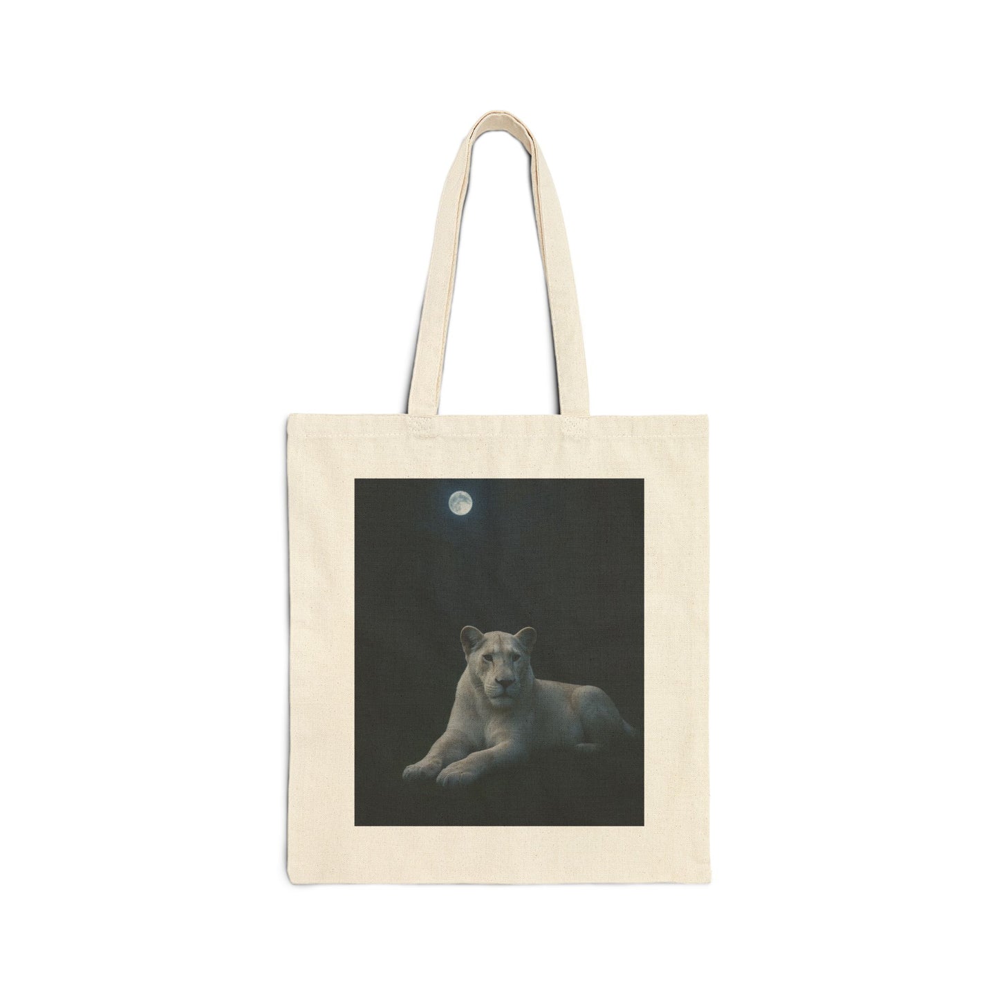 Moonlit Canine Cotton Tote | Dog Lover Gift, Eco-Friendly Bag, Unique Pet Accessory, Animal Lover Tote, Versatile Shopping Bag