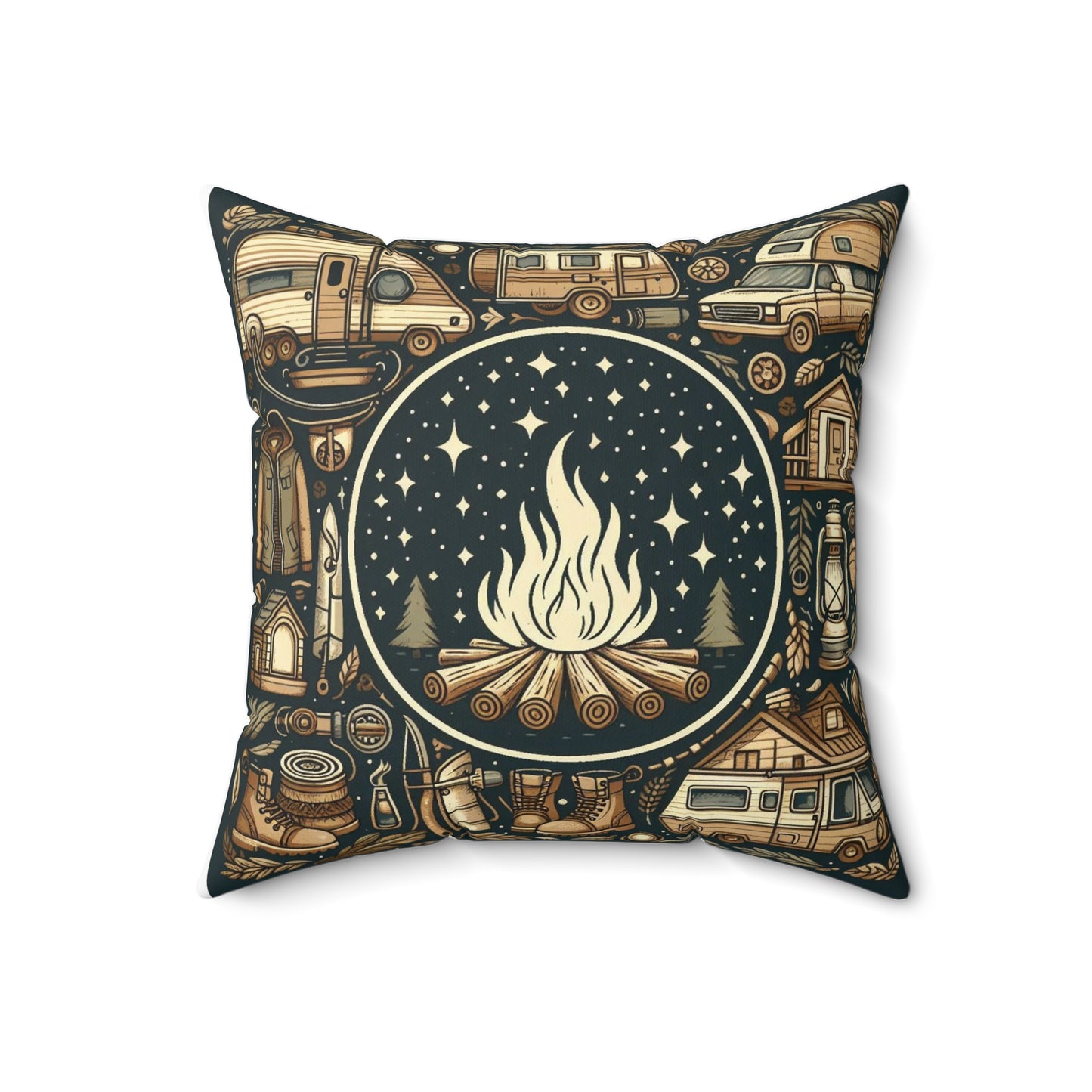 Spun Polyester Square Pillow