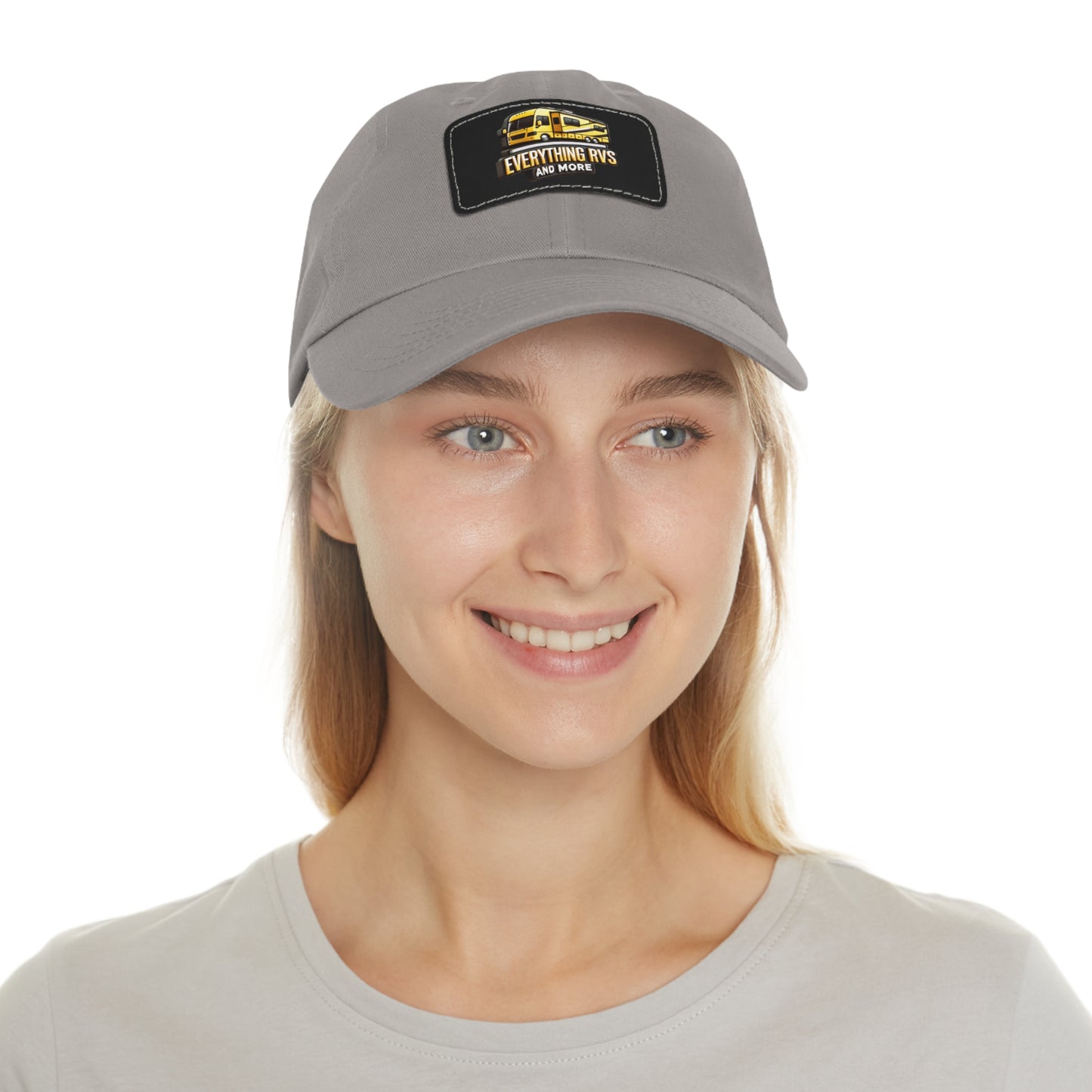 Vintage RV Dad Hat with Leather Patch - Perfect Gift for Campers and Outdoorsy Dads