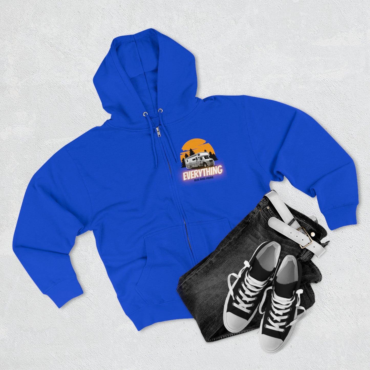 Unisex Zip Hoodie, Soft & Comfortable