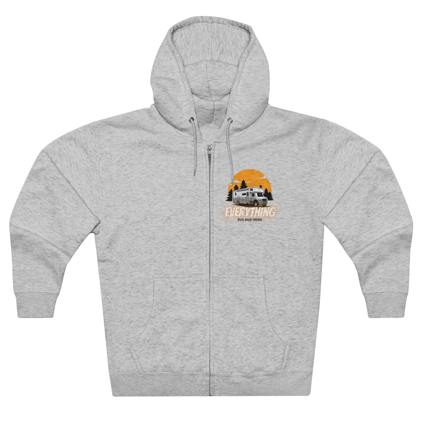 Unisex Zip Hoodie, Soft & Comfortable