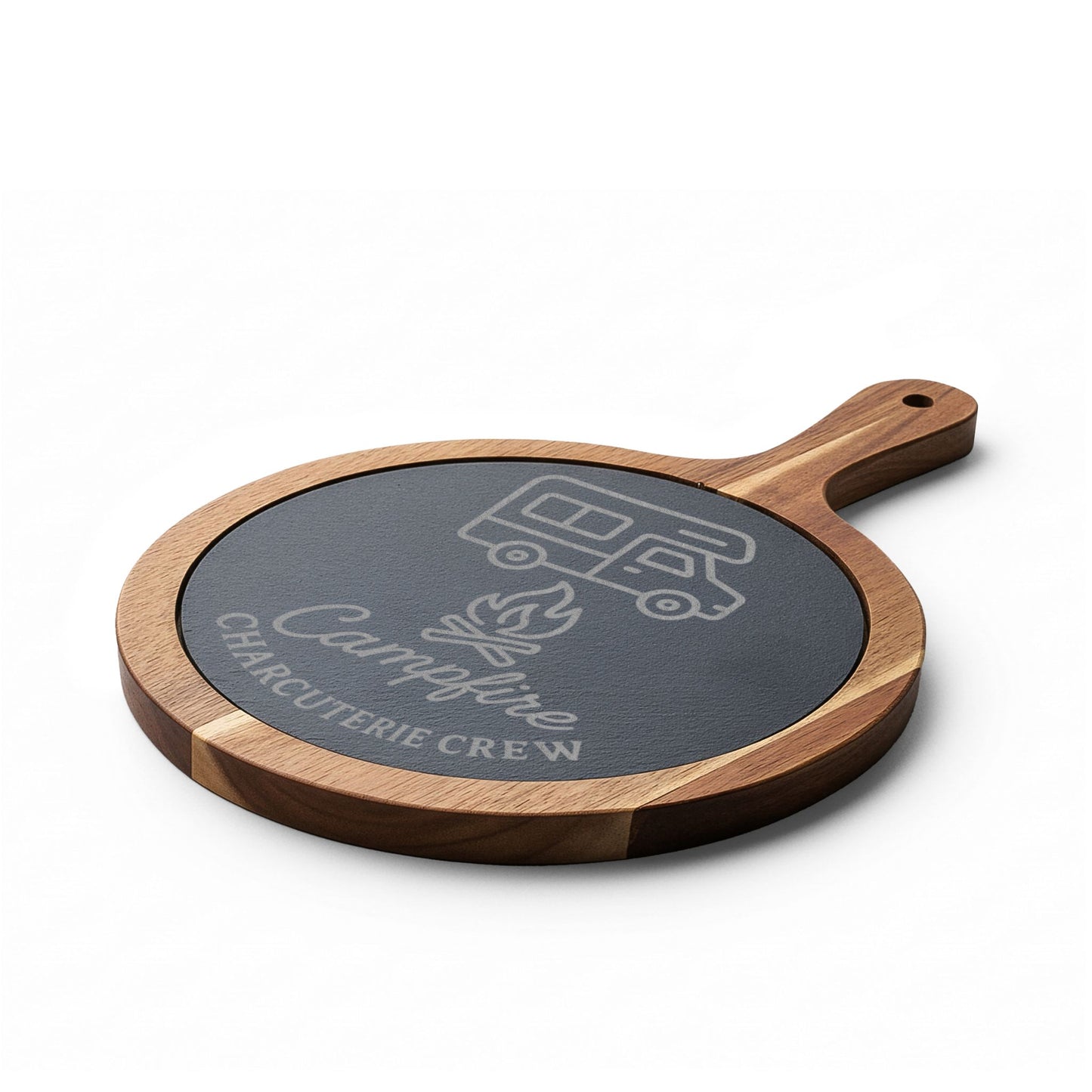 Engraved Campfire Charcuterie Board