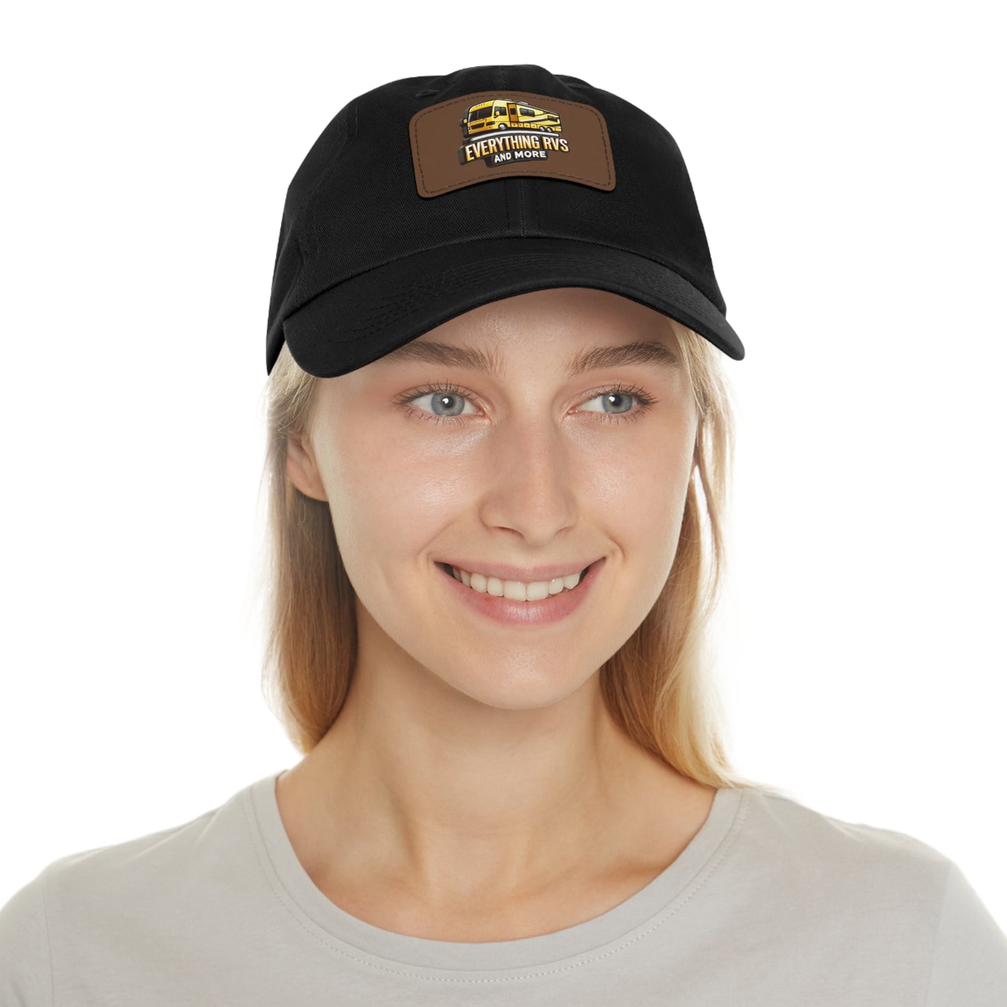 Vintage RV Dad Hat with Leather Patch - Perfect Gift for Campers and Outdoorsy Dads