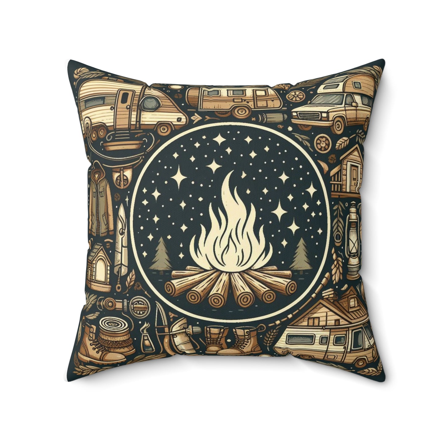 Spun Polyester Square Pillow