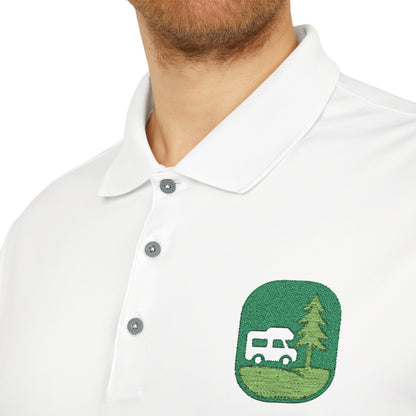 Performance Polo — Grass Patch Camper Logo Embroidered Golf Shirt