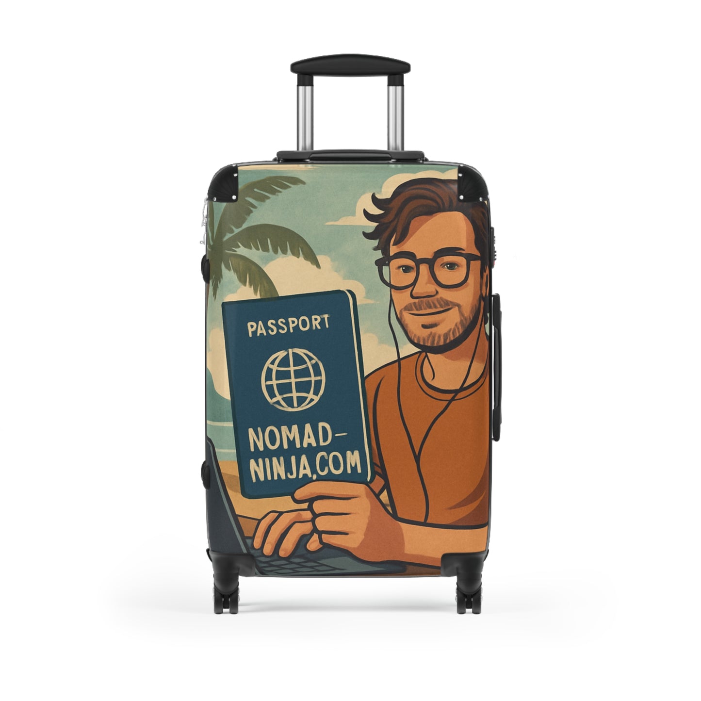 Nomad Passport Suitcase, Travel Luggage, Vacation Bag, Travel Essentials, Adventure Gear, Stylish Carry-On