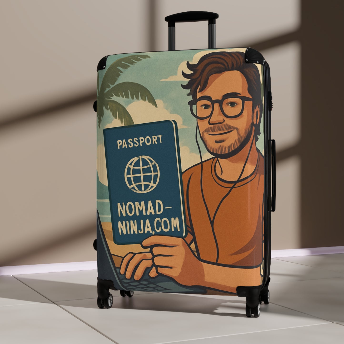 Nomad Passport Suitcase, Travel Luggage, Vacation Bag, Travel Essentials, Adventure Gear, Stylish Carry-On