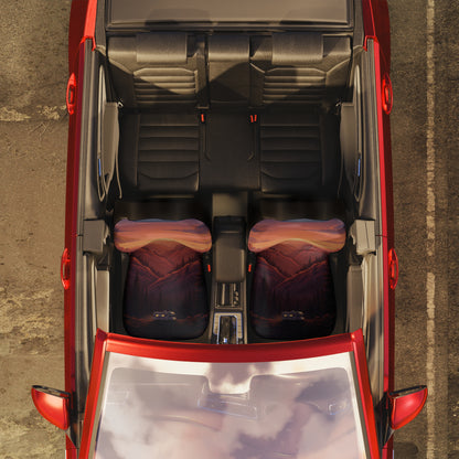 Sunset Mountain Car Seat Covers — Scenic Sunset Drive Seat Protector