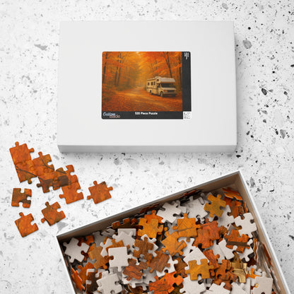 Autumn RV Puzzle – 110, 252, 520, 1014-piece, Family Fun Activity, Cozy Nights In, Fall Decorating, Gift for Puzzle Lovers