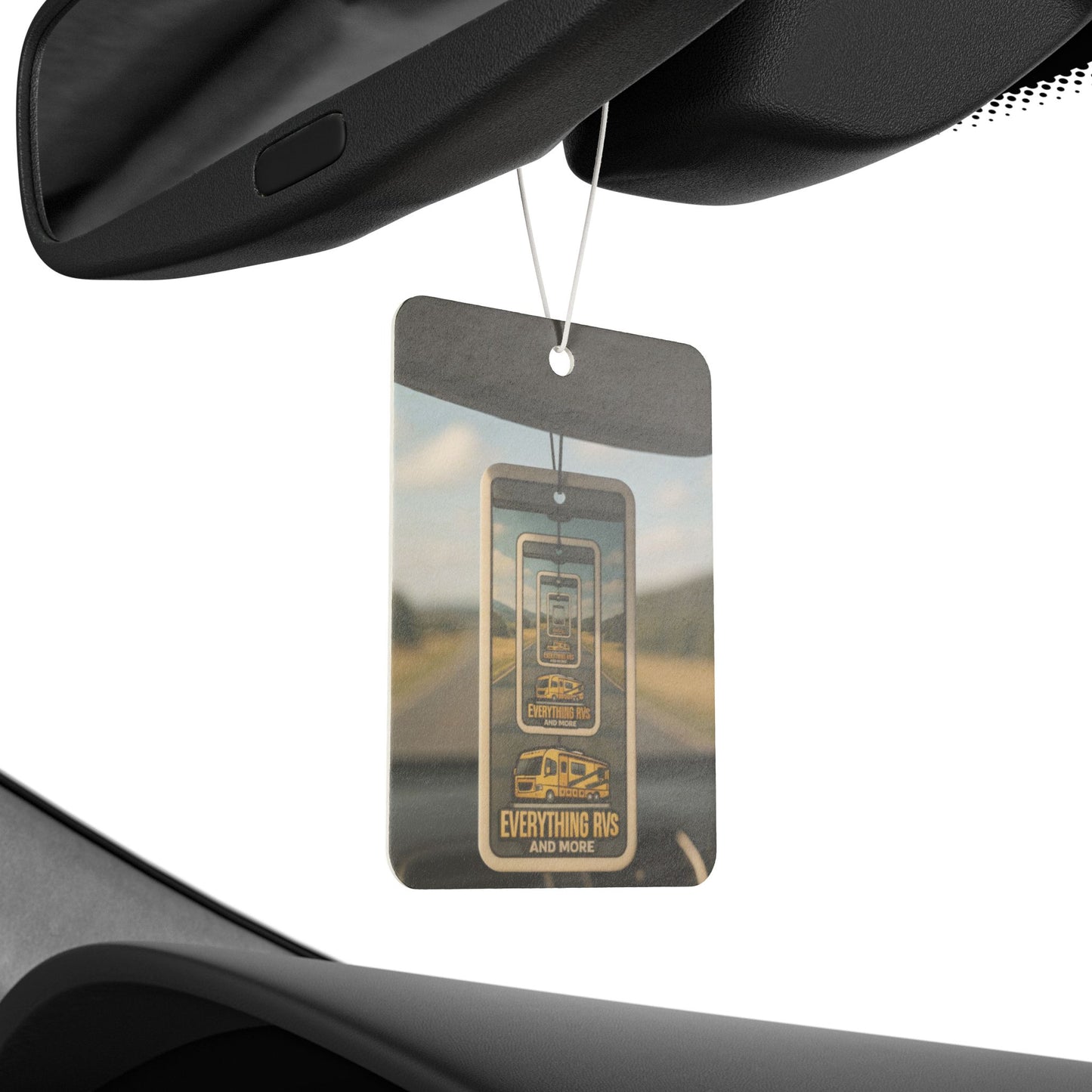 Vintage Car Air Freshener - "Everything Rides" Aroma Tag