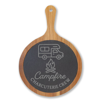 Engraved Campfire Charcuterie Board