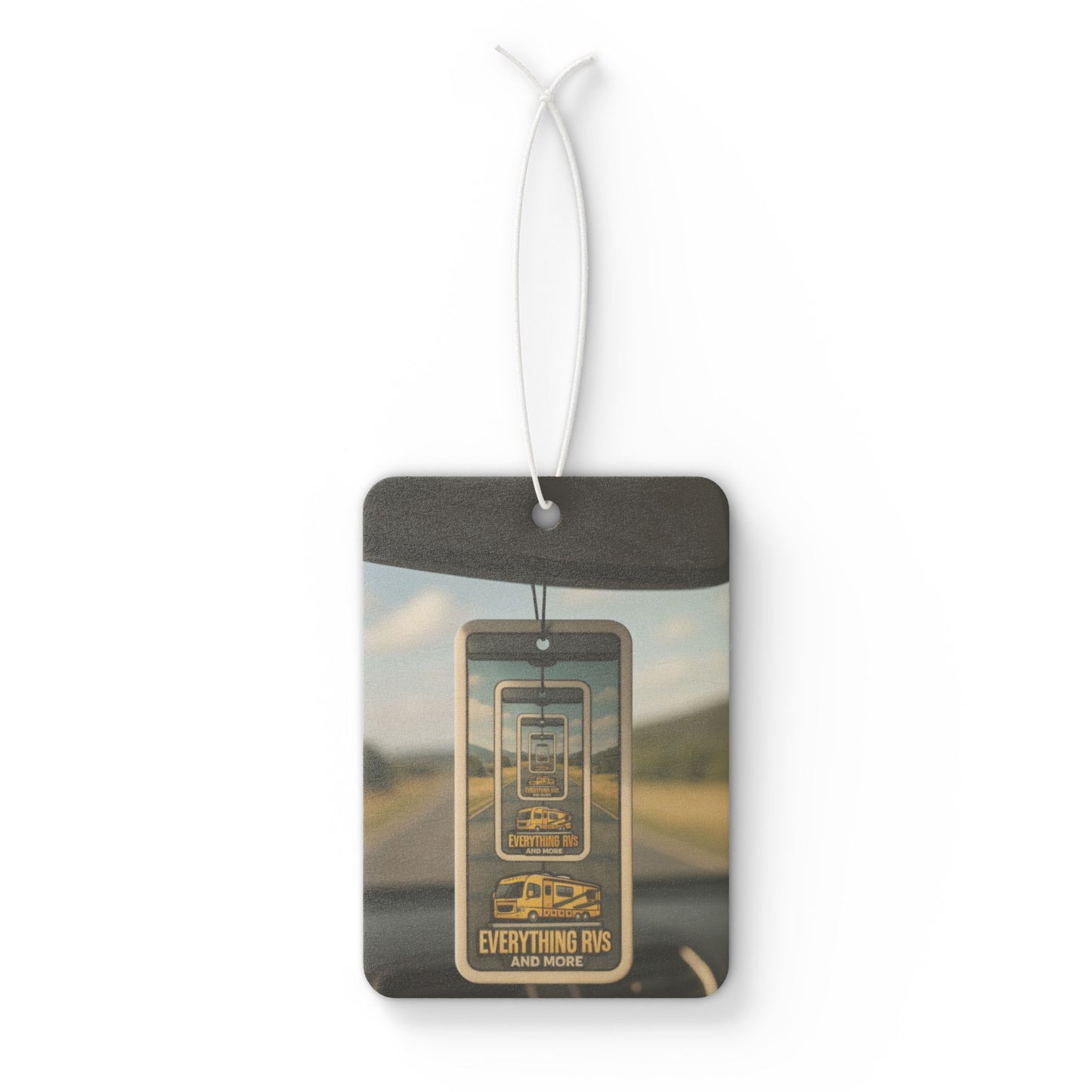 Vintage Car Air Freshener - "Everything Rides" Aroma Tag