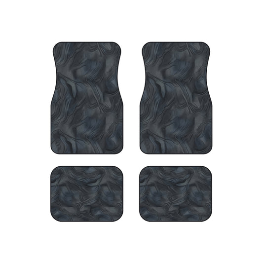Marble Slate Car Mats (Set of 4) — Non-Slip All-Weather Floor Liners