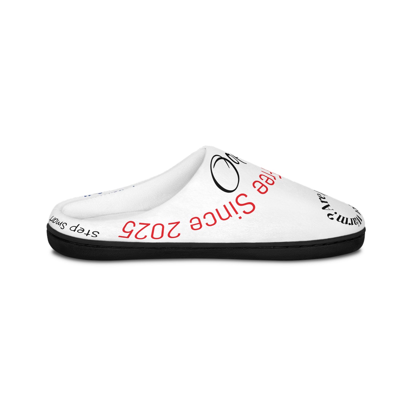 Comfortable Men's Indoor Slippers with Fun Witty Quotes