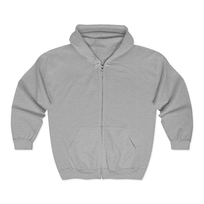 Retro-AI Nomad Badge Hoodie — Full-Zip Travel & Digital Nomad Pullover