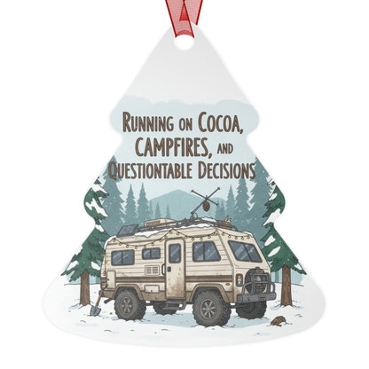 RV Christmas Metal Ornament — "Everything RVs" Holiday Bell Decor