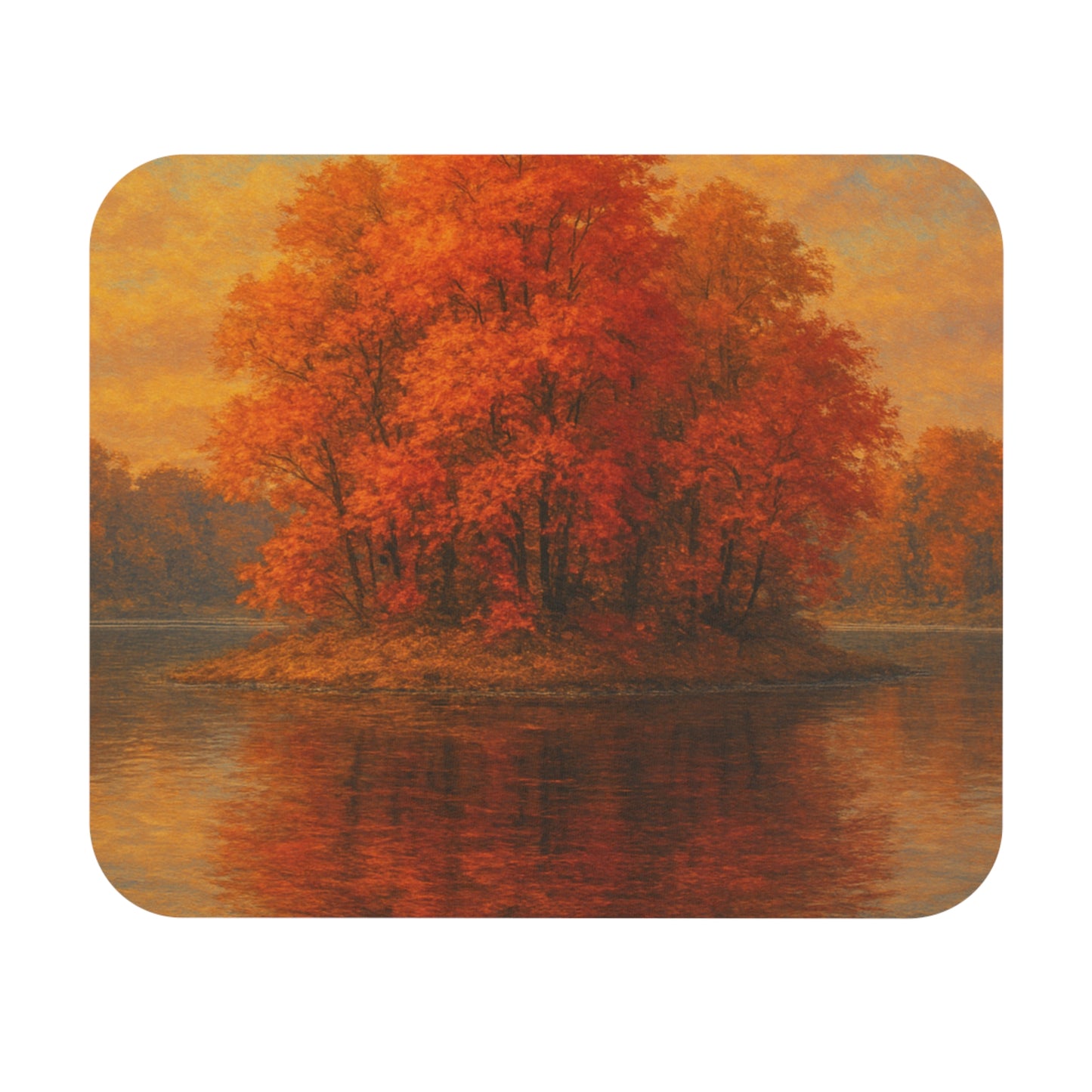 Autumn Reflections Mouse Pad, Cozy Fall Decor, Ideal Gift for Nature Lovers, Office Accessories, Seasonal Home Decor, Fall Aesthetics