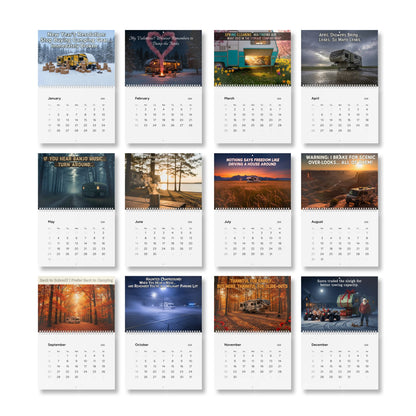 Camping Humor Wall Calendar 2026