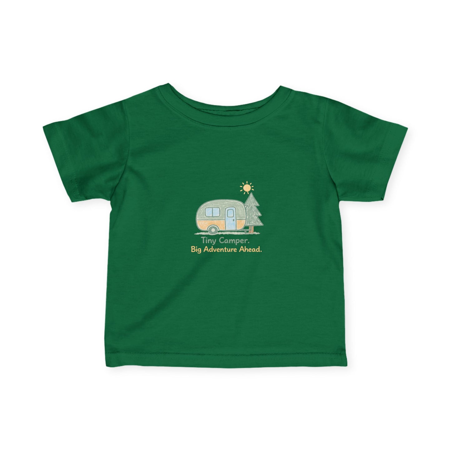 Infant Tee - Tiny Camper Retro RV Graphic Baby Shirt