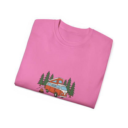 Camping Tee — “Sorry For What I Said When Trying To Park The Camper” Graphic Shirt