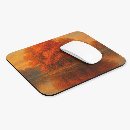Autumn Reflections Mouse Pad, Cozy Fall Decor, Ideal Gift for Nature Lovers, Office Accessories, Seasonal Home Decor, Fall Aesthetics