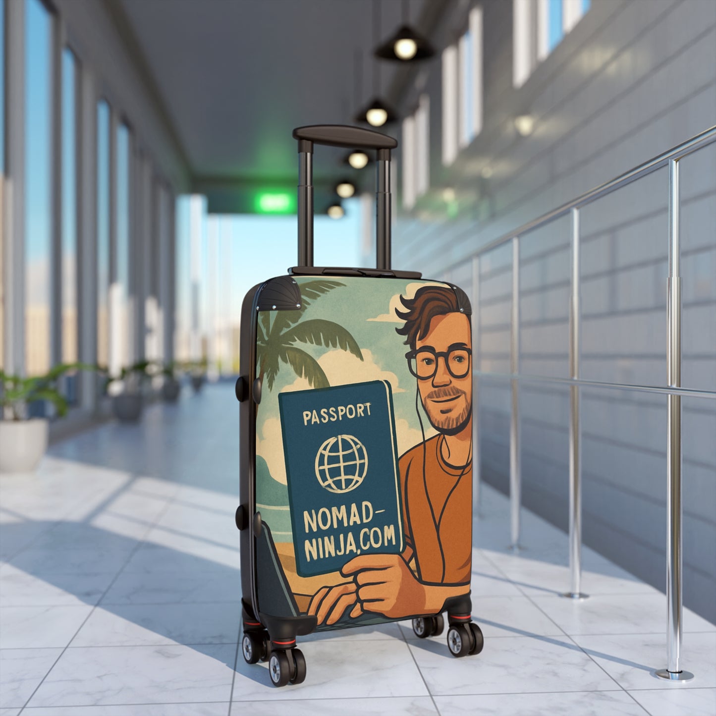 Nomad Passport Suitcase, Travel Luggage, Vacation Bag, Travel Essentials, Adventure Gear, Stylish Carry-On