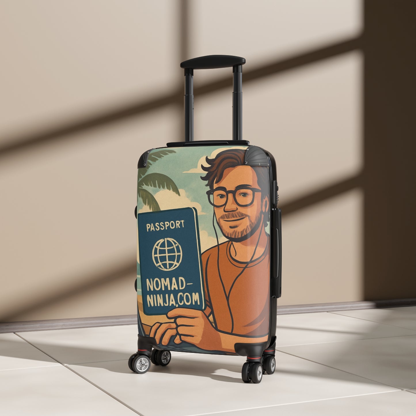 Nomad Passport Suitcase, Travel Luggage, Vacation Bag, Travel Essentials, Adventure Gear, Stylish Carry-On