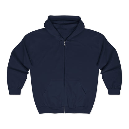 Retro-AI Nomad Badge Hoodie — Full-Zip Travel & Digital Nomad Pullover
