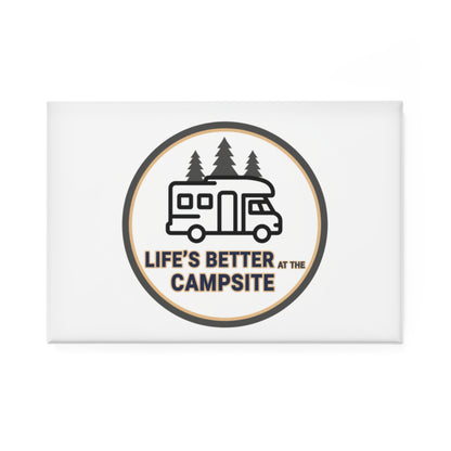 Camping Magnet - "Life's Better at the Campsite" RV Camper Fridge Magnet