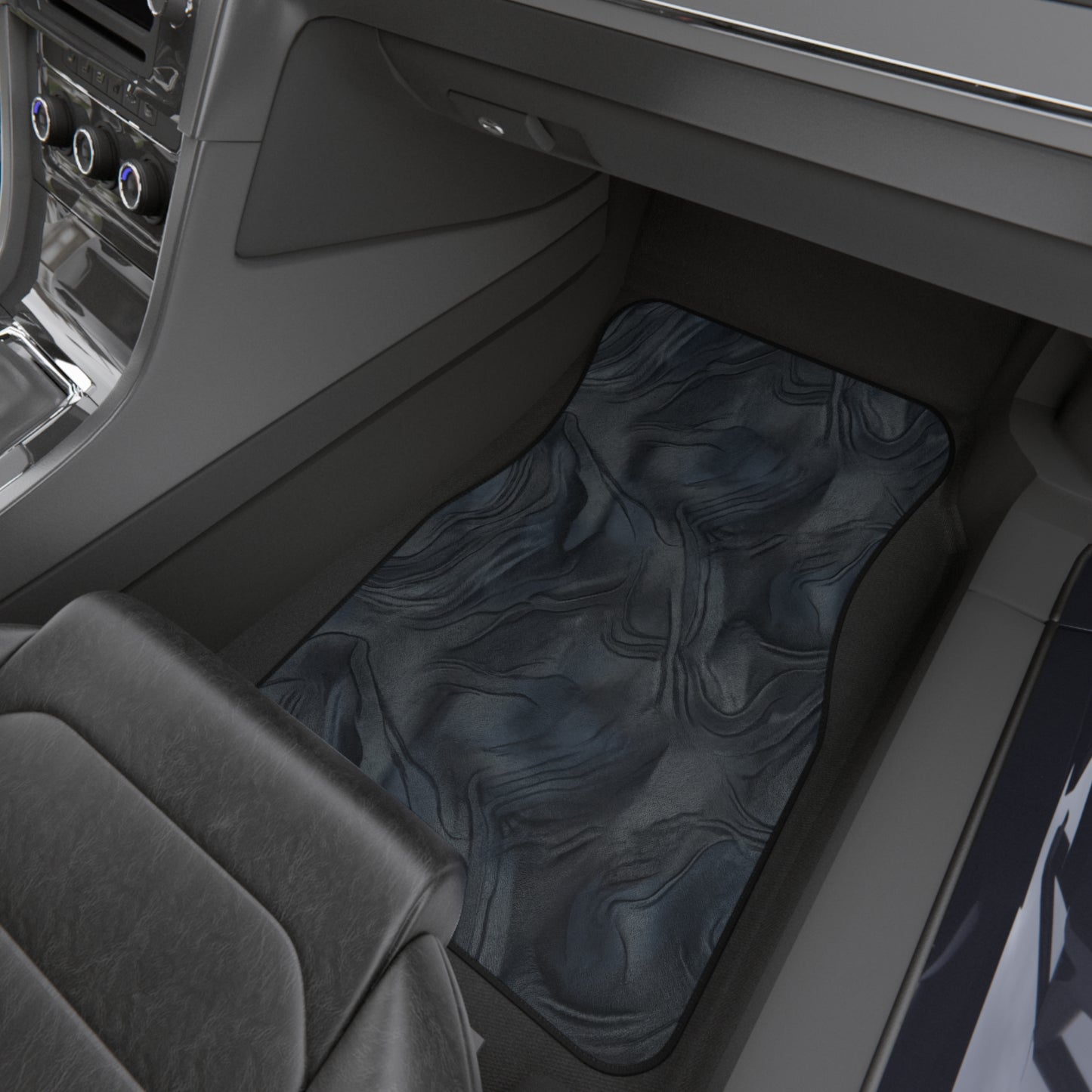 Marble Slate Car Mats (Set of 4) — Non-Slip All-Weather Floor Liners