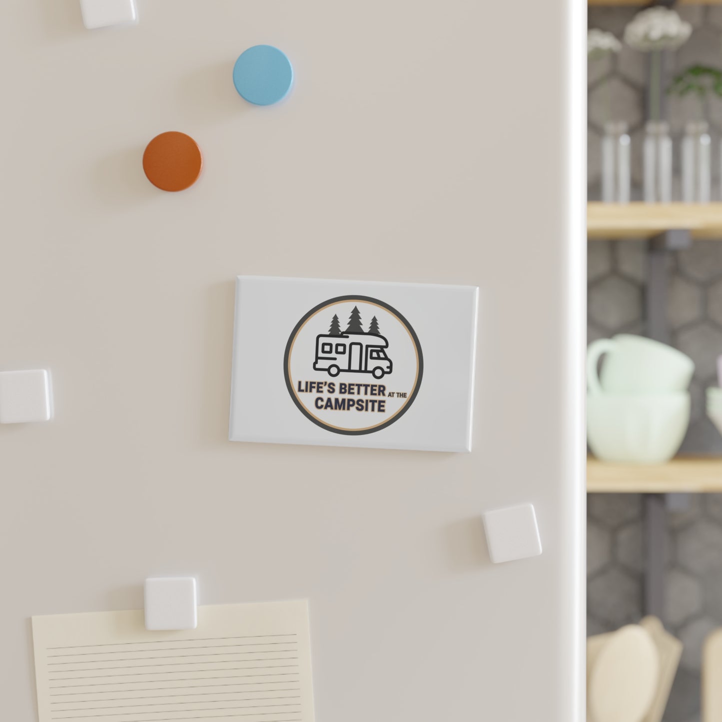 Camping Magnet - "Life's Better at the Campsite" RV Camper Fridge Magnet